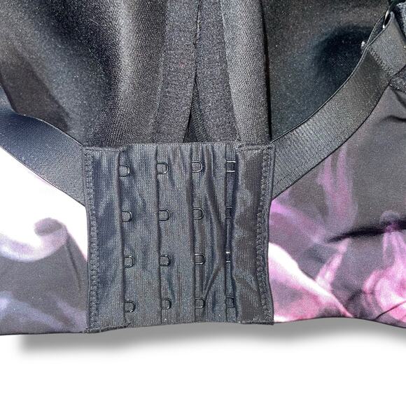 Torrid Active 40DDD Sports Bra 40F Underwire Smoke Print Run High Impact Purple - Picture 7 of 14